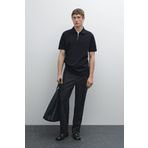 Massimo Dutti %100 pamuklu kısa kollu polo yaka t-shirt