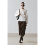 Massimo Dutti %100 pamuklu uzun kollu t-shirt
