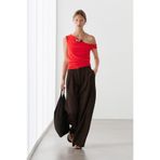 Massimo Dutti Asimetrik tek omuz bluz