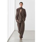 Massimo Dutti Bağlamalı dökümlü total look ince ceket