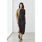 Massimo Dutti Batik desenli midi elbise
