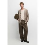 Massimo Dutti Çift pensli pamuklu pantolon