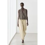 Massimo Dutti Çizgili kruvaze bluz