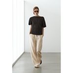 Massimo Dutti Çizgili pilili total look top