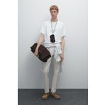 Massimo Dutti Denim görünümlü hafif tapered fit pantolon