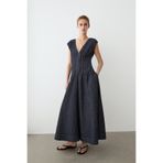 Massimo Dutti Denim midi elbise