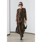 Massimo Dutti Desenli dökümlü elbise
