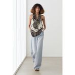 Massimo Dutti Desenli dökümlü halter top