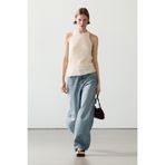 Massimo Dutti Dokulu halter top