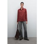 Massimo Dutti Dökümlü %100 keten gömlek