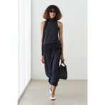Massimo Dutti Drape detaylı balon midi etek total look