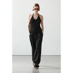 Massimo Dutti Kalın örgü kontrast halter top