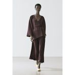 Massimo Dutti Kemer detaylı dökümlü kimono