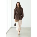 Massimo Dutti Keten bağcıklı kimono ceket