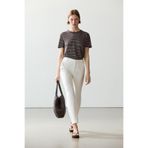 Massimo Dutti Keten karışımlı slim fit pantolon