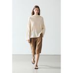 Massimo Dutti Keten melanj bermuda şort