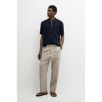 Massimo Dutti Keten pamuklu pensli straight fit pantolon