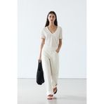Massimo Dutti Keten v yaka tişört