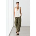 Massimo Dutti Korse kemerli total look keten pantolon