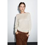 Massimo Dutti Lightweight wool-linen blend T-shirt