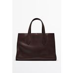 Massimo Dutti Napa deri tote çanta