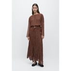 Massimo Dutti Organze pilili midi etek