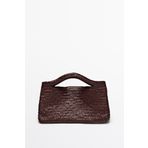 Massimo Dutti Orta boy örgü napa deri çanta