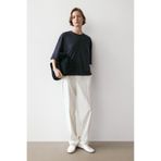 Massimo Dutti Oversize kısa kollu pamuklu t-shirt