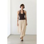 Massimo Dutti Pilili dökümlü midi etek