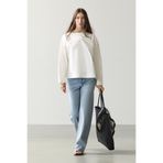 Massimo Dutti Poplin geniş yaka bluz