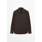 Massimo Dutti Regular fit hafif keten gömlek