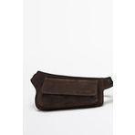 Massimo Dutti Süet bel çantası