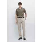 Massimo Dutti Tapered fit linen trousers