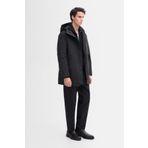 Massimo Dutti Uzun Hafif Kapitone Kuş Tüyü Parka