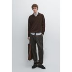 Massimo Dutti Wool blend twill trousers