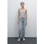 Massimo Dutti Yüksek bel geniş paça jean
