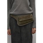 Massimo Dutti Zımbalı süet bel çantası