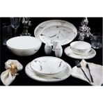 Massimo Marble Gold 56 Parça Yemek Takımı