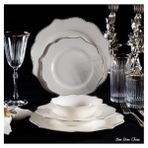 Massimo Verona Relief Gold 6 Kişilik 24 Parça Yemek Takımı