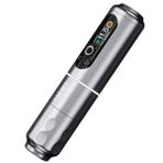MAST TATTOO Archer2 Kablosuz Dövme Makinesi Döner Kalem, Pil Dövme Tabancası Fırçasız Motor Mcore, 3,5 mm Stroke Length Smart Screen & 2000 mAh Pil Run Long Time için (Gri)