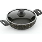 Master 24 cm Sunday Karnıyarık Tenceresi - Mutfak Temalı Gold Desenli, Yanmaz Yapışmaz Granit E - Çok Renkli