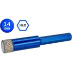 Master 530934 Altıgen Saplı Granit Mermer Delme Panç 14 mm