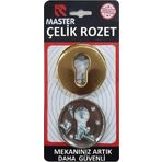 Master 6 Vidalı Çelik Rozet (Sarı Renk)
