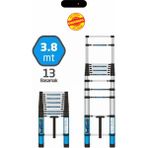Master Alüminyum Teleskopik Merdiven 380 cm 13 Basamak ( Original ) - Mavi