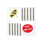 Master Bits Uç, Yıldız Matkap Ucu PH2X100 mm 10 Adet
