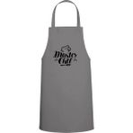 Master Chef Yazı Özel Baskılı Chef Mutfak Önlüğü Gri