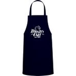 Master Chef Yazı Özel Baskılı Chef Mutfak Önlüğü Lacivert