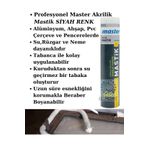 Master First Profesyonel Kalite Siyah Renk Silikonize Akrilik Mastik 450GR-310ML