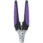 Master Grooming Tools Ergonomic Pro Tırnak Makası - Evcil Hayvan Çivilerini Kırpmak için Paslanmaz Çelik Makası - Mor, Büyük, 15,7 cm