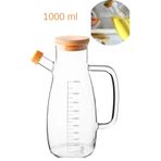 MASTER KİTCHEN Master Chef 1000 Ml Borosilikat Cam Yağdanlık Yağlık Sirkelik